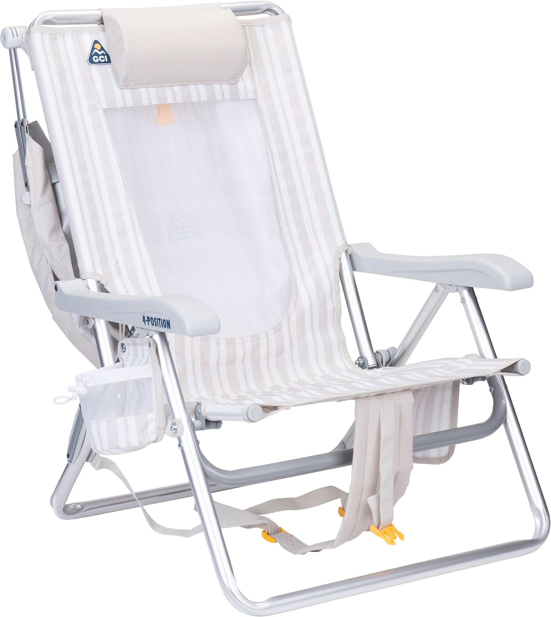 GCI Outdoor SunShade Backpack Beach Chair, Neutral Stripe | DICK'S Sporting Goods