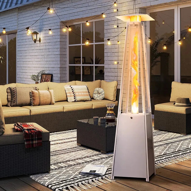 48000 BTU Pyramid Propane Standing Patio Outdoor Heater | Wayfair North America