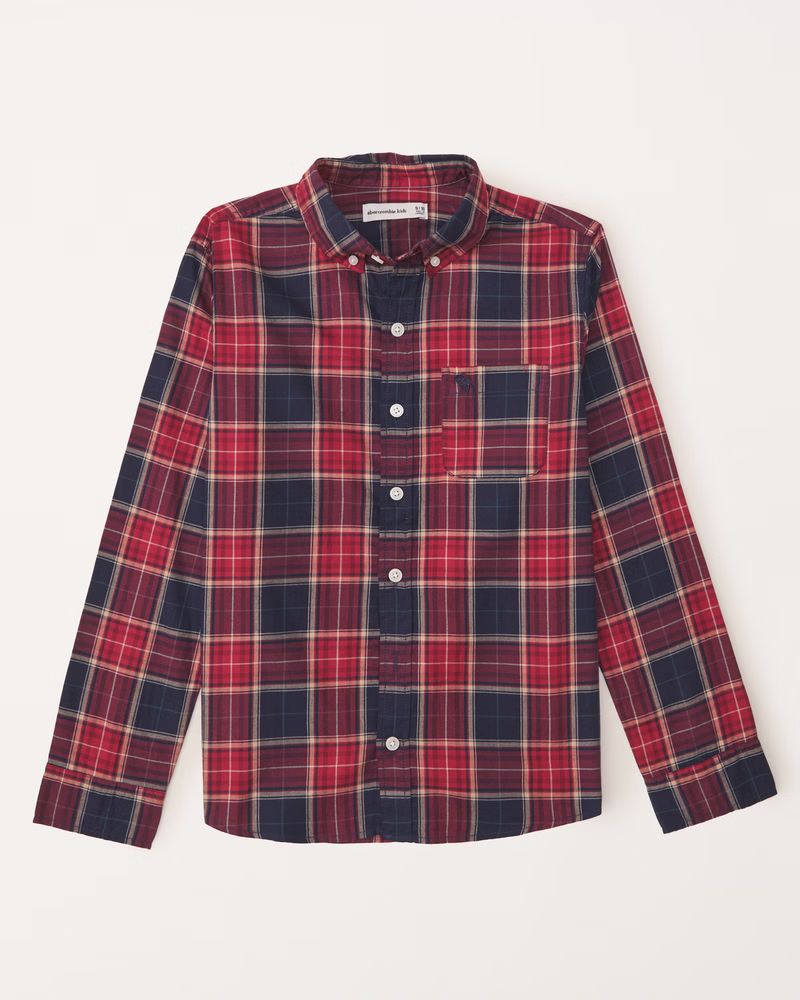long-sleeve icon shirt | Abercrombie & Fitch (US)