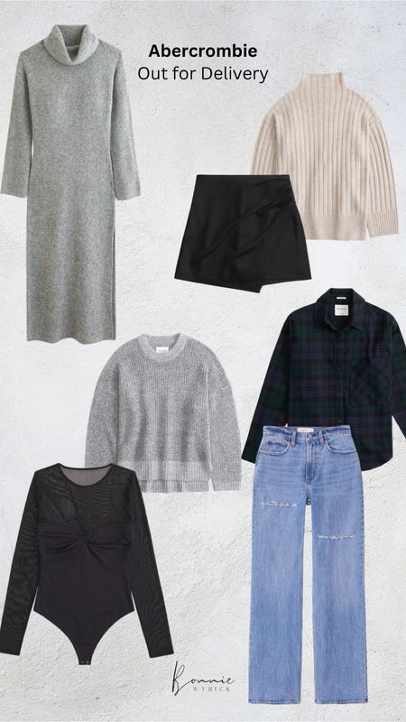 My Abercrombie order is out for delivery and I can’t wait to try on and style these closet staples for winter! 🖤 Midsize Fashion | 90s Straight Jean | Sweater Dress | Mini Skort

#LTKSeasonal #LTKmidsize #LTKstyletip