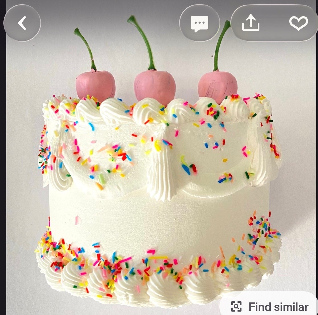 The fake cake I have on my wall