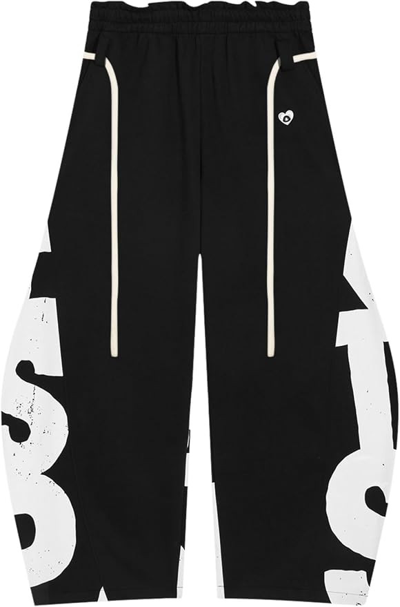 Aelfric Eden Print Baggy Barrel Sweatpants Wide Leg Pants for Women Men Casual Elastic Waist Unis... | Amazon (US)