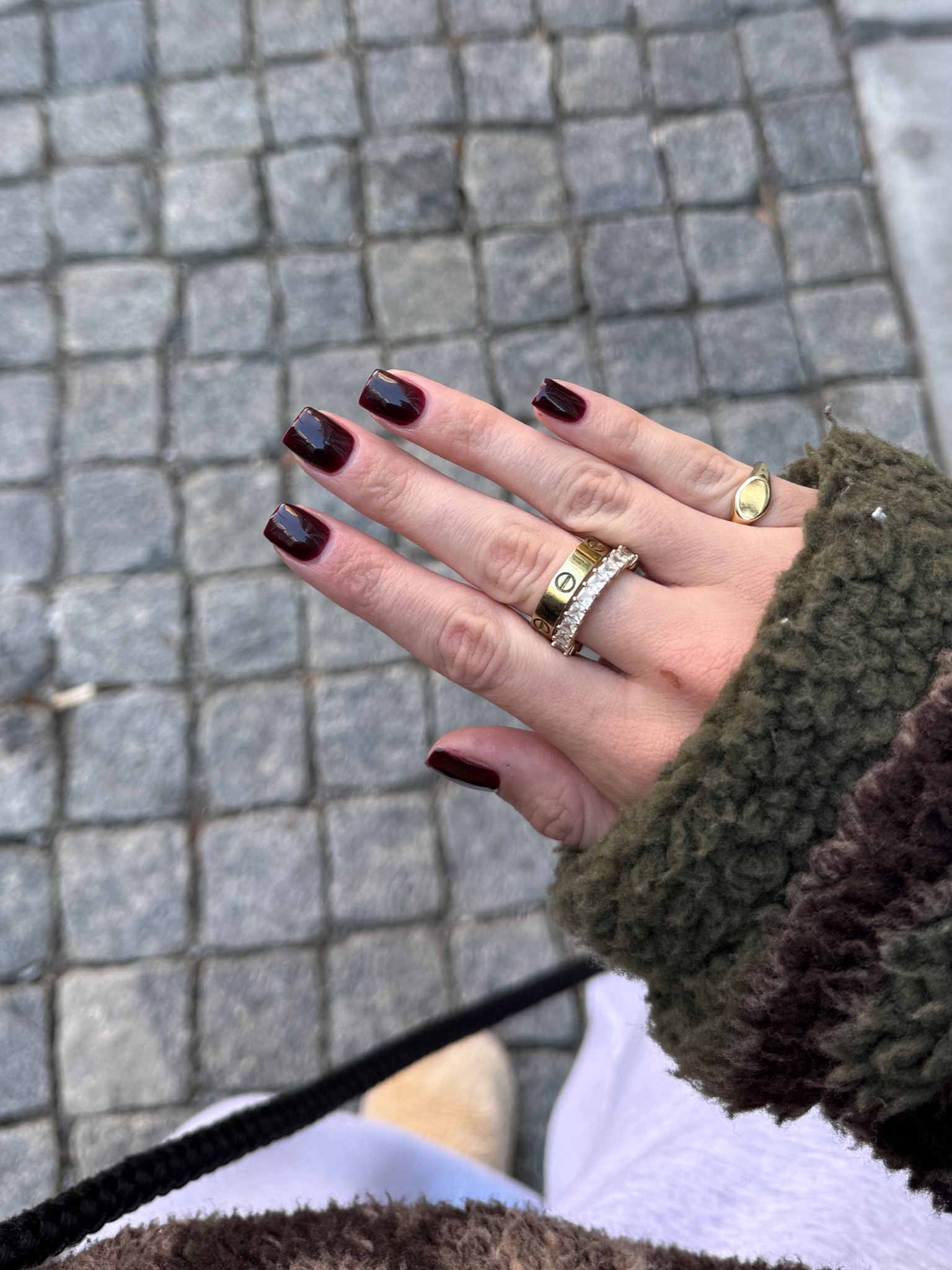 The best fall nail color + my fav gold #amazon jewelry 🤍 

#LTKFindsUnder50 #LTKGiftGuide #LTKStyleTip