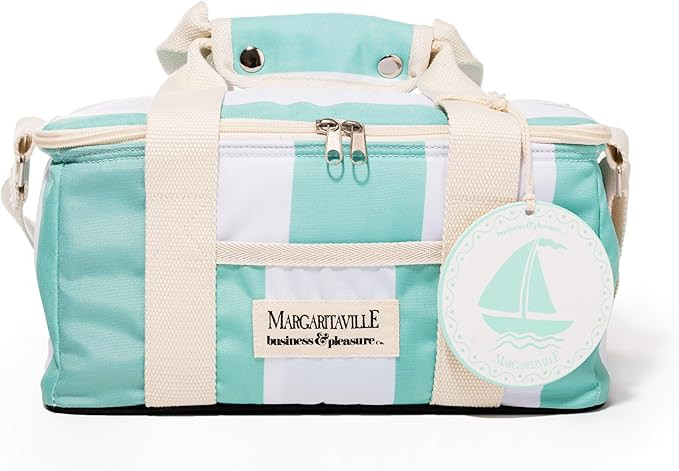Business & Pleasure Co. Margaritaville Volcano Cooler Bag, Last Mango Green Stripe | Amazon (US)