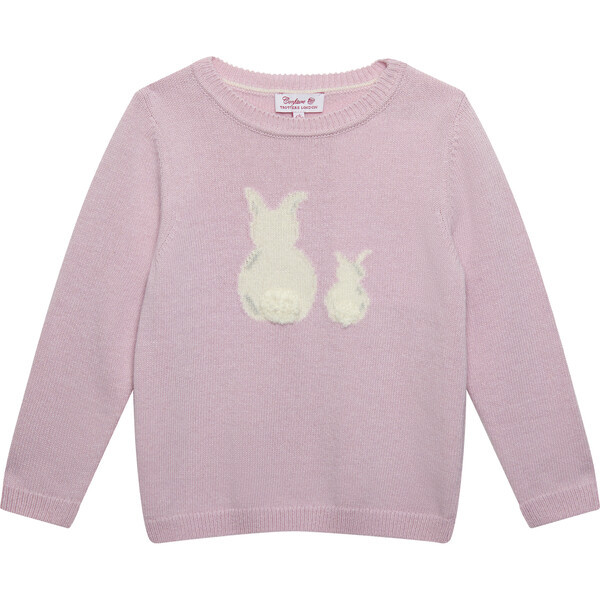 Bella Bunny Sweater , Pale Pink | Maisonette