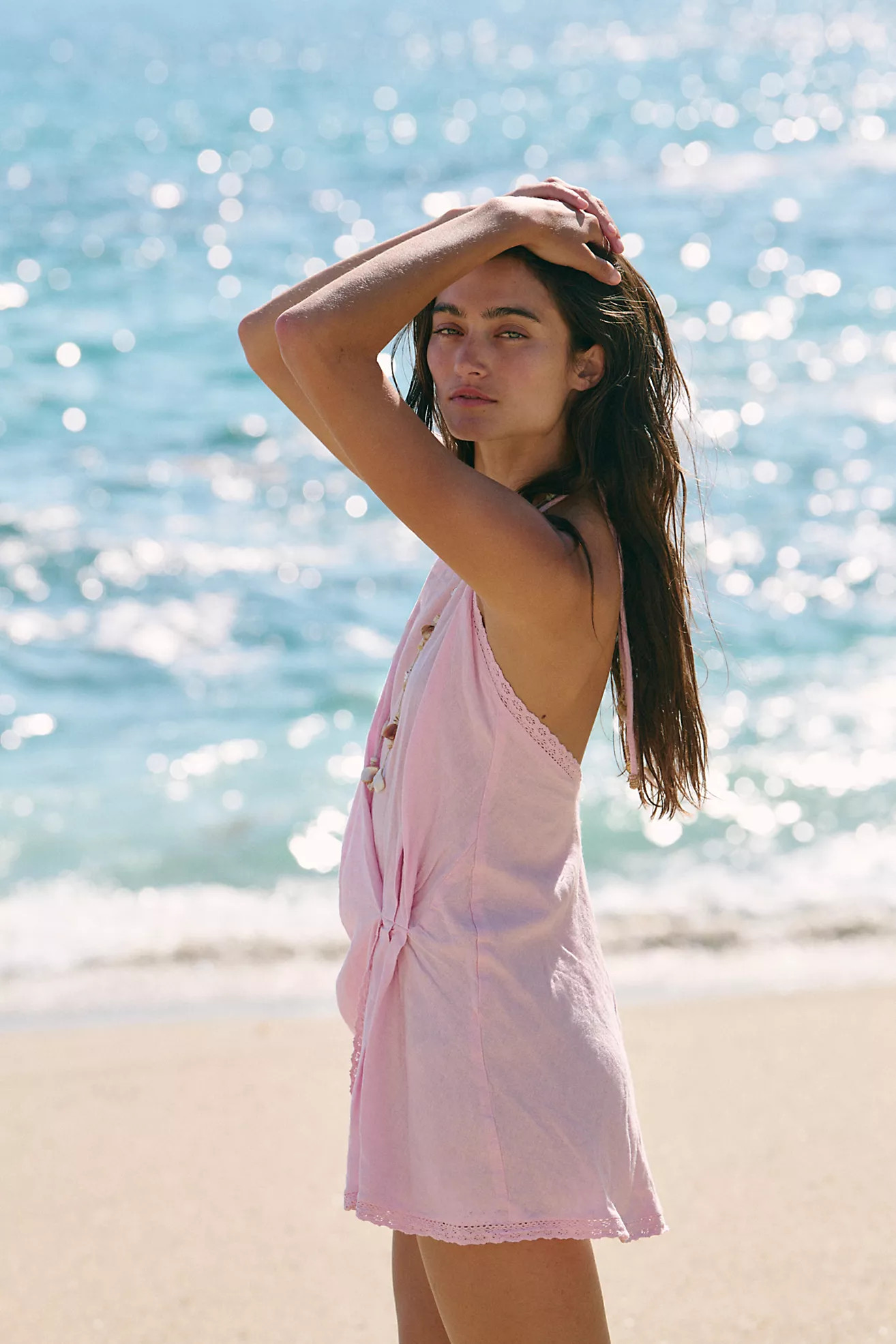 Sunburst Linen Mini Dress | Free People (Global - UK&FR Excluded)