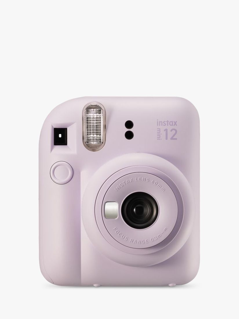 Fujifilm Instax Mini 12 Instant Camera with Built-In Flash & Hand Strap, Lilac Purple | John Lewis (UK)