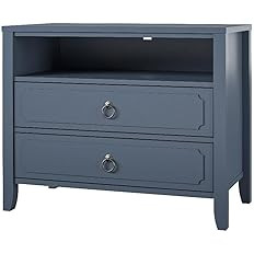 Novogratz Her Majesty 2 Drawer Nightstand, Blue | Amazon (US)