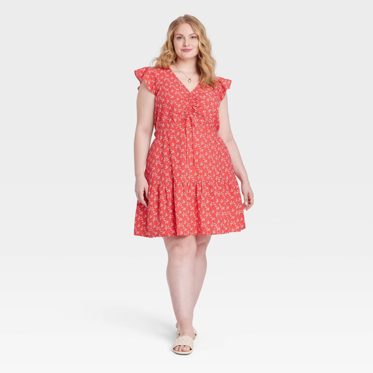 Women's Flutter Short Sleeve Mini Skater Dress - Universal Thread™ | Target