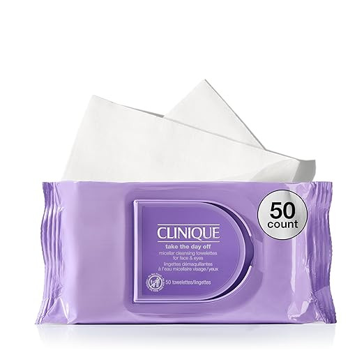 Clinique Take The Day Off Micellar Cleansing Makeup Remover Wipes For Face and Eyes | For All Ski... | Amazon (US)