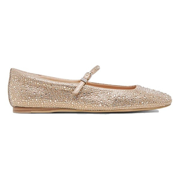 Women's Dolce Vita Reyes Crystal Ballet Flats Regular 7.5 Light Gold | Scheels