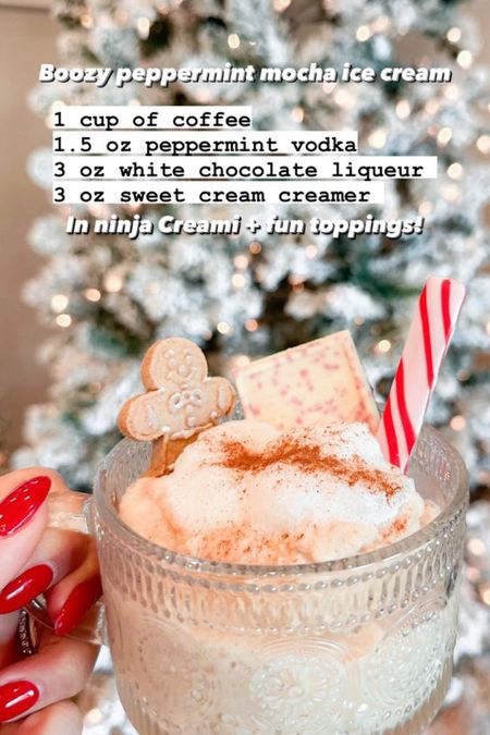 Festive boozy frozen treat using the Ninja Creami! The Ninja Creami can make ice cream, sherbet & sorbets along with milkshakes! Already trying to think of other recipes to try! Also it’s on sale now at Walmart for $169!

#LTKHoliday #LTKsalealert #LTKGiftGuide