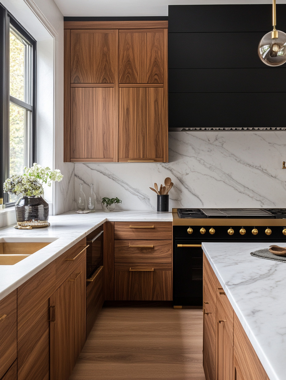If you’re tired of the classic wood-and-marble kitchen and want something that feels instantly elevated, this is the upgrade that changes everything. Introduce black and gold statement appliances to transform the entire space without a full renovation. A gold-accented stove or range becomes the focal point, while a black-and-gold refrigerator or wine fridge adds depth and luxury. Layer in smaller but equally impactful pieces—microwave, dishwasher, coffee machine, espresso maker, toaster, kettle, soda stream, wine machine, wine rack, or built-in beverage cooler—all in coordinated black and gold finishes.

These appliances act like jewelry for your kitchen. Against warm wood cabinetry and soft marble or stone countertops, black adds contrast and drama, while gold brings warmth, elegance, and a refined glow. Even one or two upgrades can completely shift the mood, but when thoughtfully layered, they create a kitchen that feels modern, confident, and quietly luxurious. This is how you turn a functional kitchen into a statement space—polished, intentional, and designed to be lived in beautifully.

#kitcheninspo #modernluxury #interiordetails 

 #LTKHome