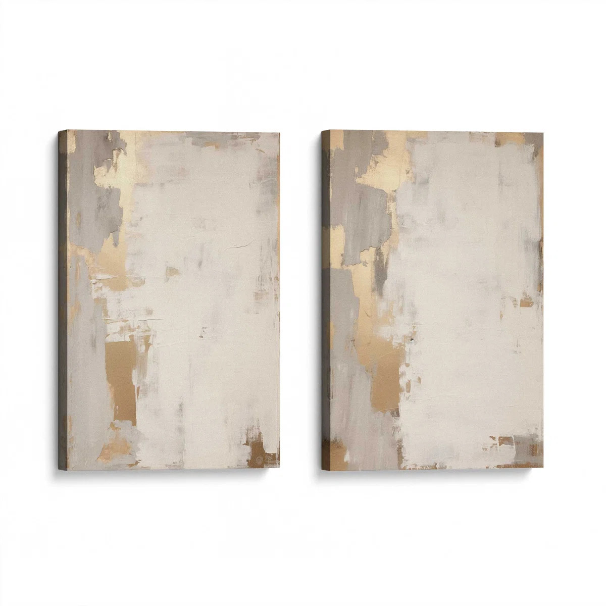 Golden Haze Set of 2 Canvas Prints in a Frame, (Set of 2) | Wayfair North America