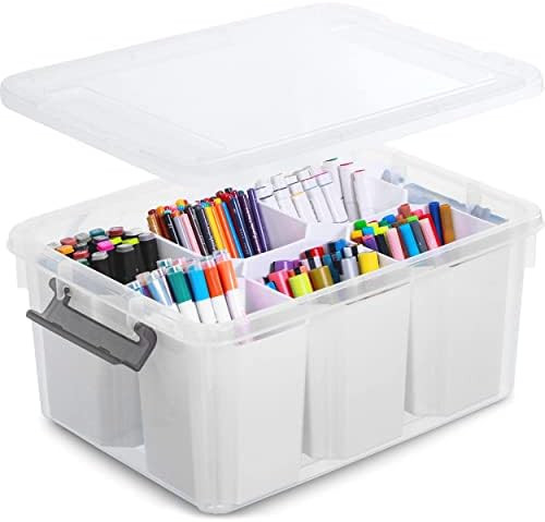 Citylife 17 QT Plastic Storage Bins with Detachable Inserts | Amazon (CA)