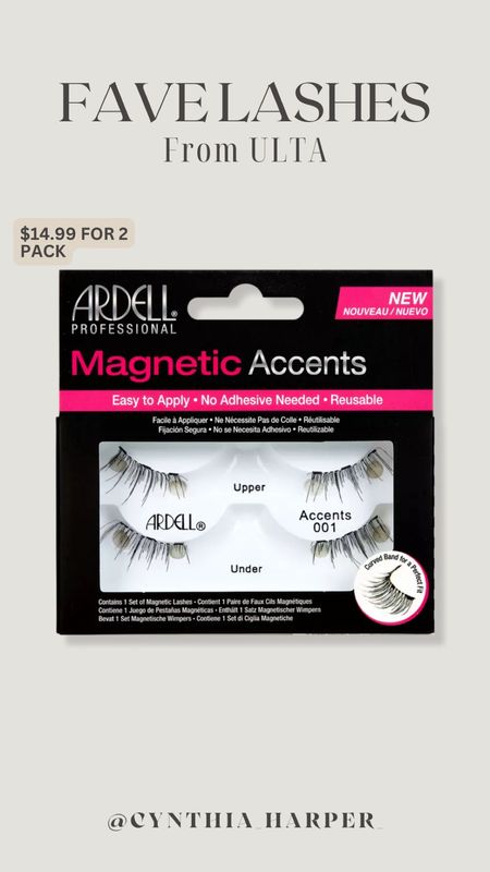 Favorite False Lashes! Magnetic lashes by Ardell from Ulta! 

2 Pack for $14.99

Lashes, beauty hack, beauty tip, magnetic lashes, best falsies, makeup trick

#LTKbeauty