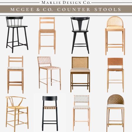McGee & Co Memorial Day Sale | McGee  & co bar stools | counter stools | kitchen stools | black counter stool | wood counter stool 

#LTKhome #LTKsalealert