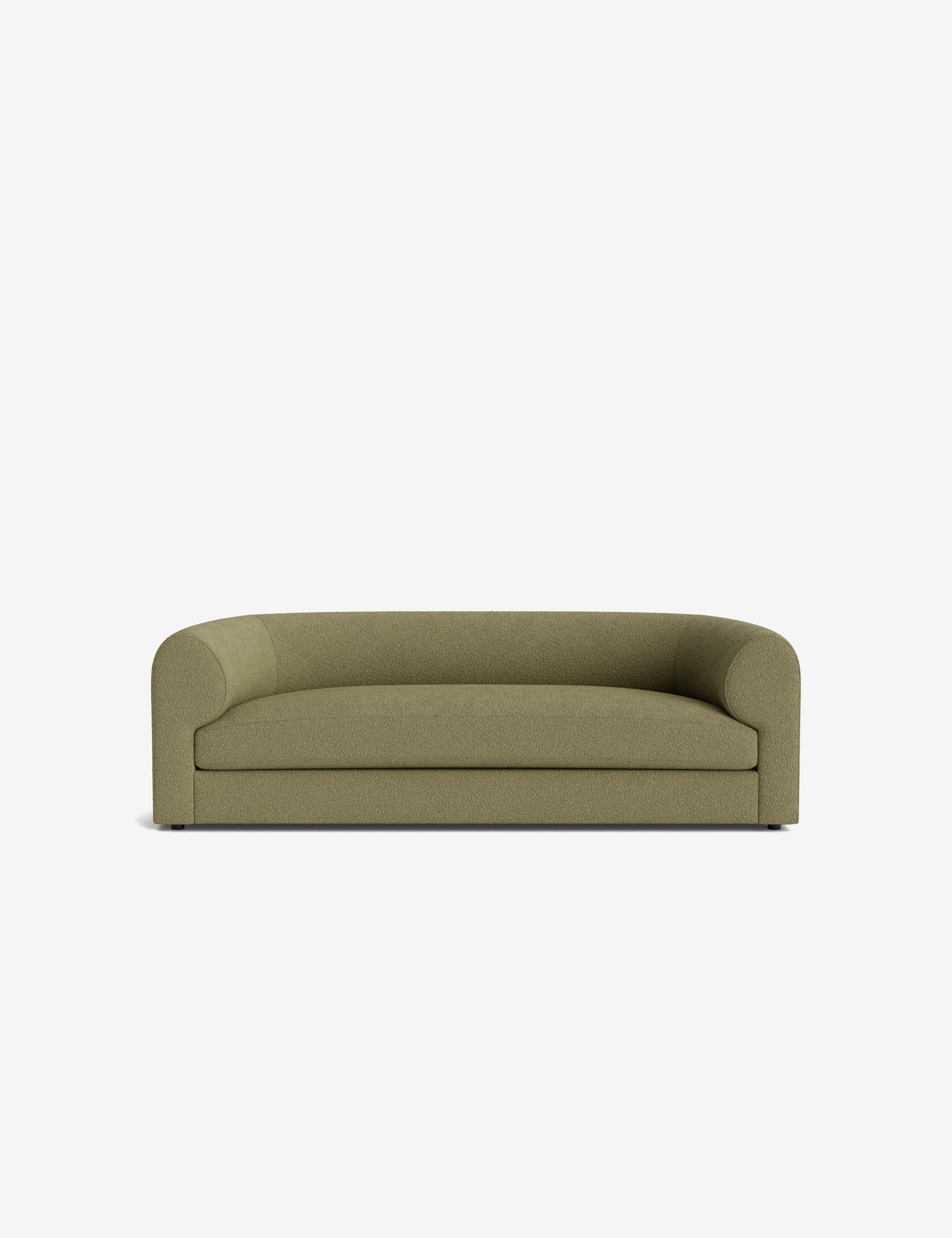 Sergio Sofa, Green Luxe Boucle, 86"W | Lulu and Georgia 