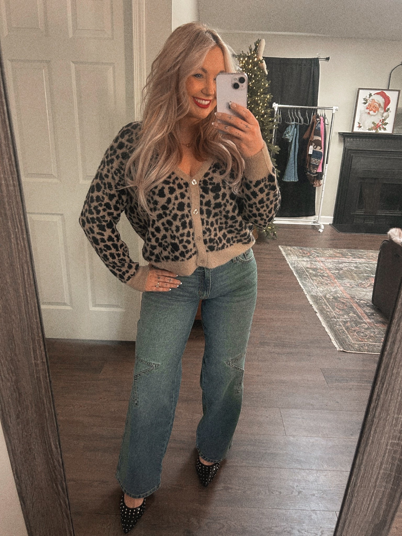 Love this outfit! Medium sweater and size 8 jeans! 

#LTKmomlife #LTKMidsize #LTKootd