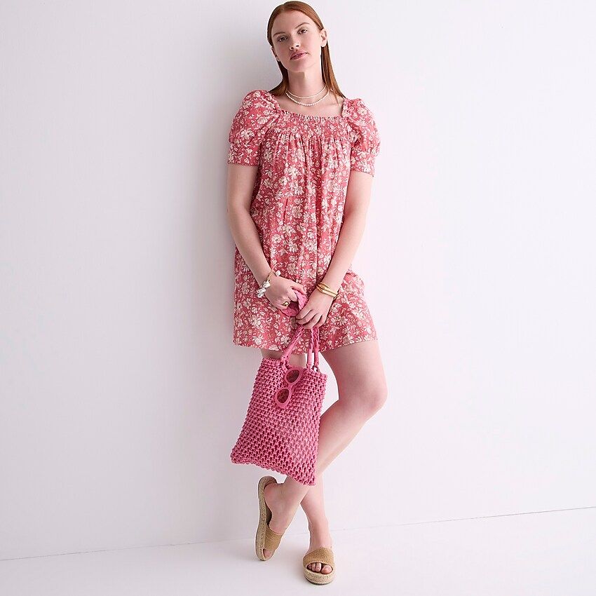 Afternoon dress in tossed floral | J.Crew US