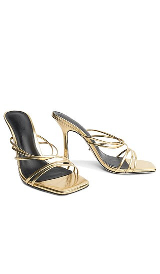 Foxie Mule in Gold Foil | Revolve Clothing (Global)