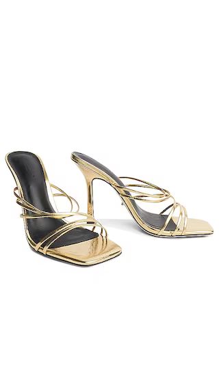 Foxie Mule in Gold Foil | Revolve Clothing (Global)