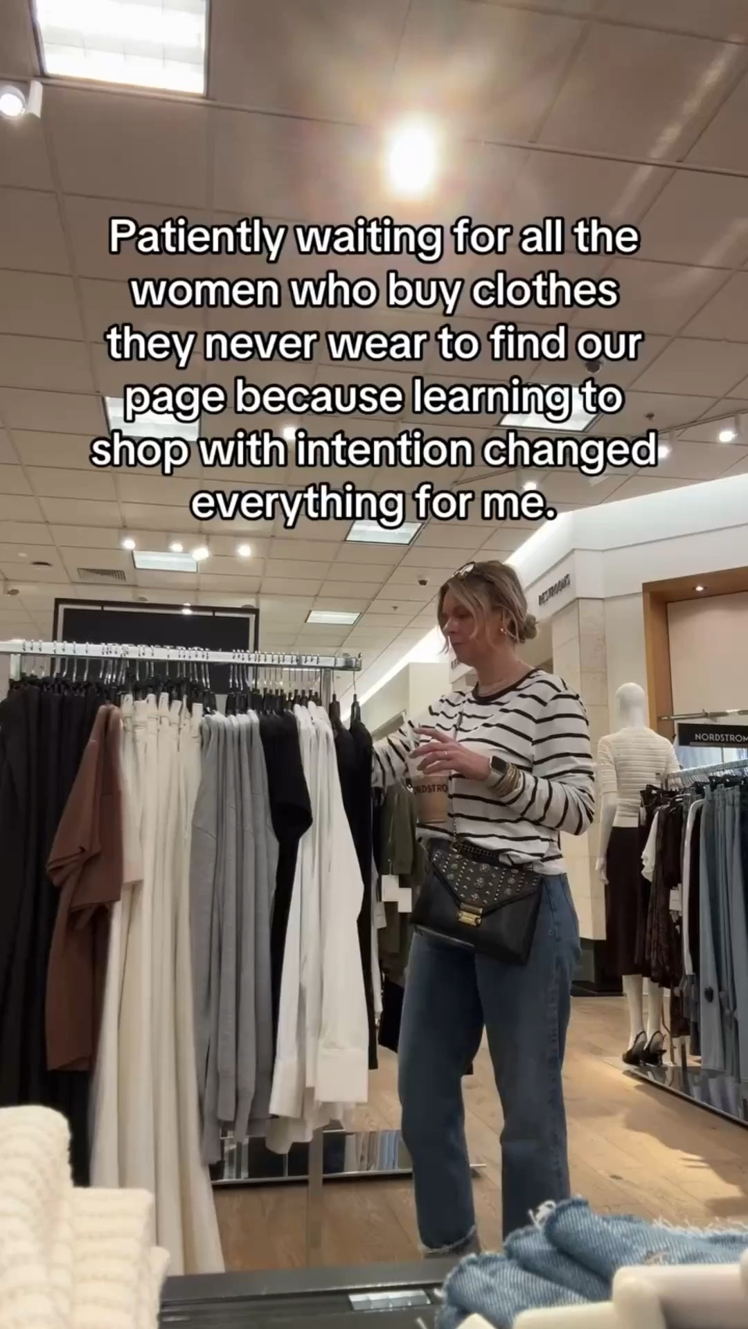 If your closet is full of clothes with tags still on them, outfits you've worn once, or pieces you "thought" you'd wear but never do—you're not alone. And you're not bad at shopping. You just haven't learned to shop with intention yet. 

Here's what changed everything for me (and what we now teach our clients): 

Before you buy ANYTHING, ask: "What will I wear this with?" If you can't immediately think of 3 outfits using pieces you already own, put it back. This one question eliminates 90% of regret purchases. 

Shop for your actual life, not your aspirational one. That cocktail dress? Beautiful. But if you go to one event a year, it's not a smart buy. Shop for the life you're living TODAY. 

Know your gaps before you shop. Go into stores with a purpose. "I need black pants that work for work" is intentional. "Just browsing" is how you end up with random pieces that don't fit into your wardrobe. 

Stop shopping for dopamine hits. Buying something new feels good in the moment, but the regret later? Not worth it. Shop when you have a need, not when you're bored or emotional. 

Build a cohesive wardrobe, not a collection of standalone pieces. Everything should work together. If it doesn't fit your color palette, style aesthetic, or existing pieces—it's clutter, not style. 

Shopping with intention isn't about buying less (though you will). It's about buying BETTER—so everything you own gets worn, loved, and actually serves you. 🛍️ 

✨ Follow for smarter shopping strategies