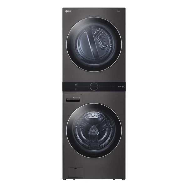 LG Washer & Dryer Set with Stackable 4.5 Cubic Feet Smart Front Load and 7.4 Cubic Feet Electric ... | Wayfair North America