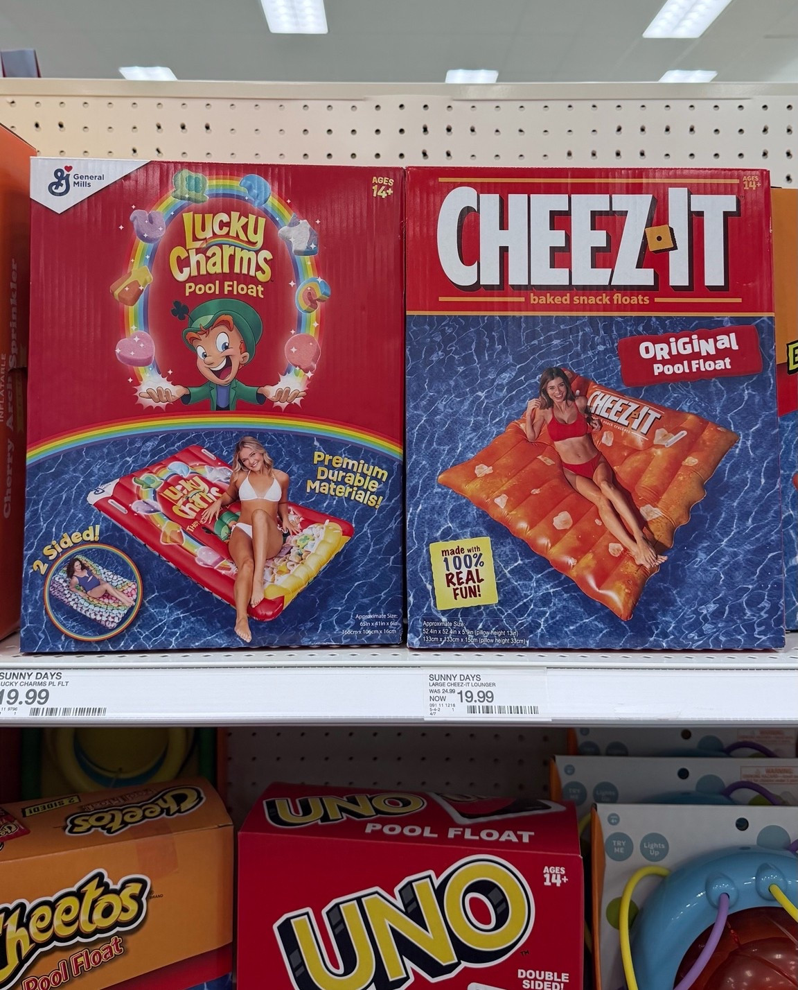 Now you can float in style with a Lucky Charms or Cheez-It float! These are hilarious! #poolfloats #target

#LTKHome #LTKSeasonal #LTKdayinmylife