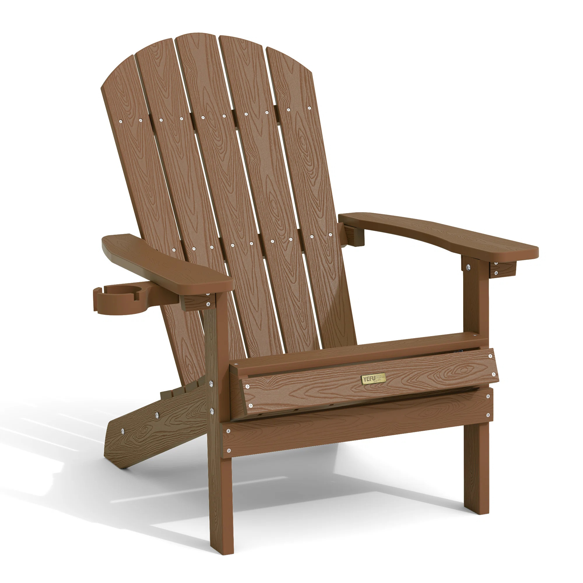 Plastic Adirondack Chair, All-Weather HIPS Outdoor Patio Chairs for Lawn, Garden, Fire Pit, Backy... | Wayfair North America