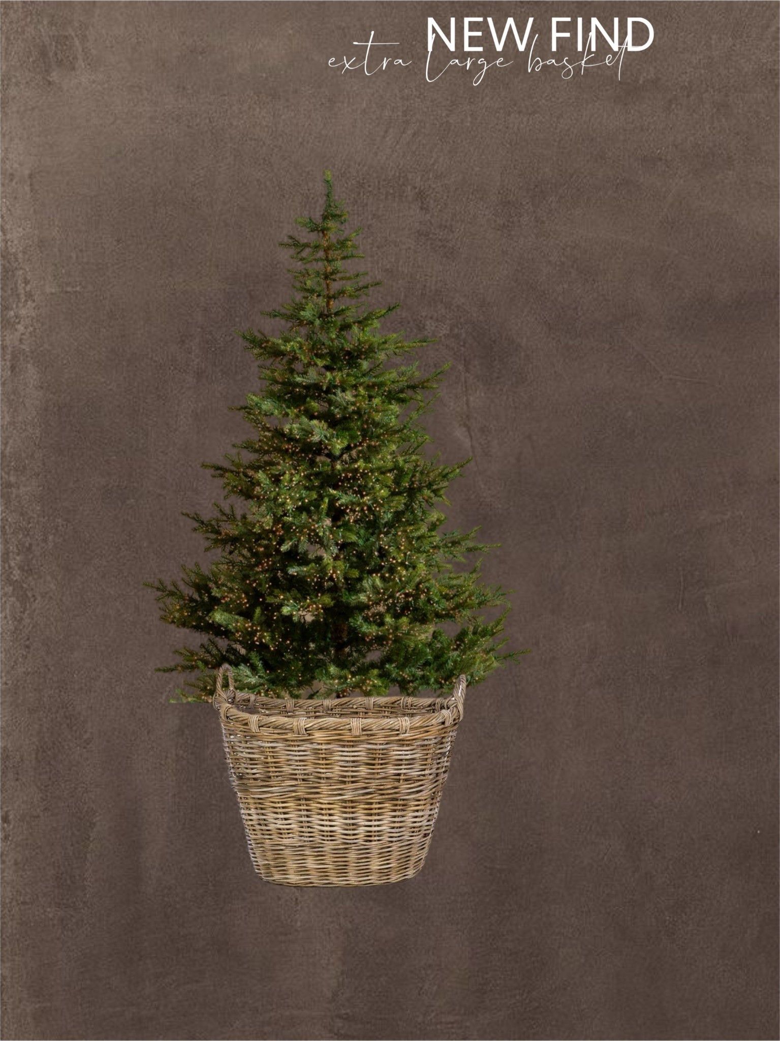 Yall love my large harvest basket under my main Christmas tree. This one isn’t a low sitting bowl but it shows the width is 22” so I believe a tree base would fit! I just ordered so I’ll post when I receive and review it. $164 and free shipping but it’s massive! 

#LTKHoliday #LTKHome #LTKSeasonal