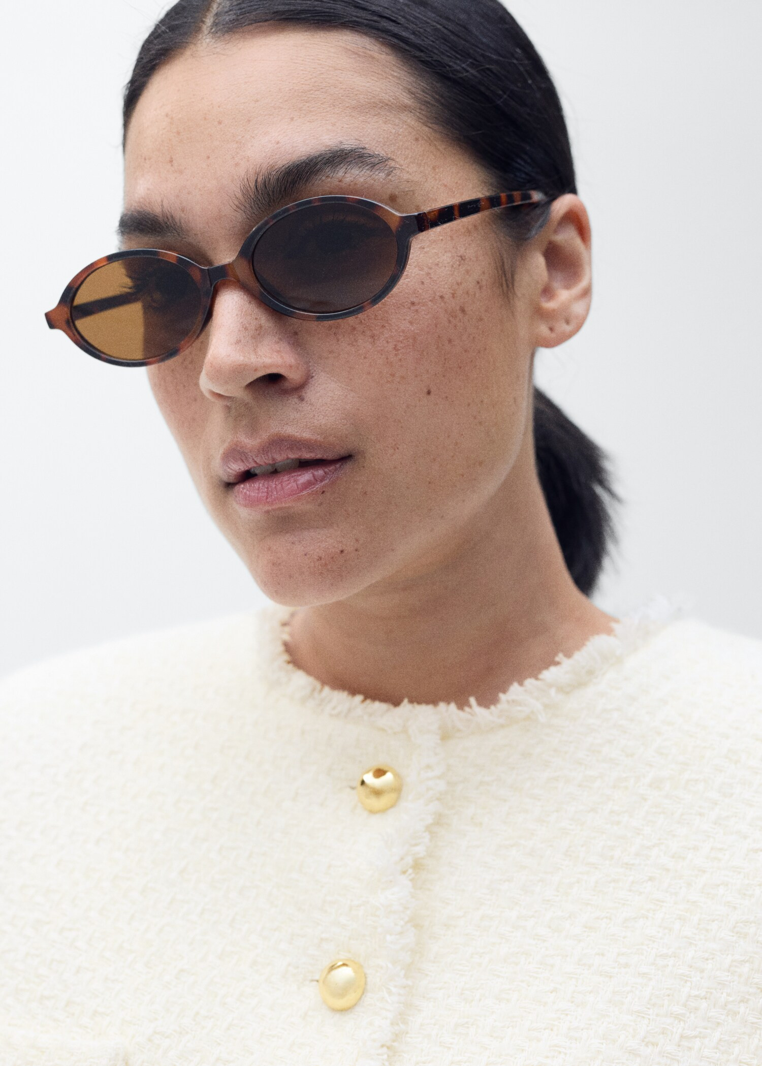 Tweed jacket with jewel buttons - Women | MANGO USA | Mango (US/MX/AU)