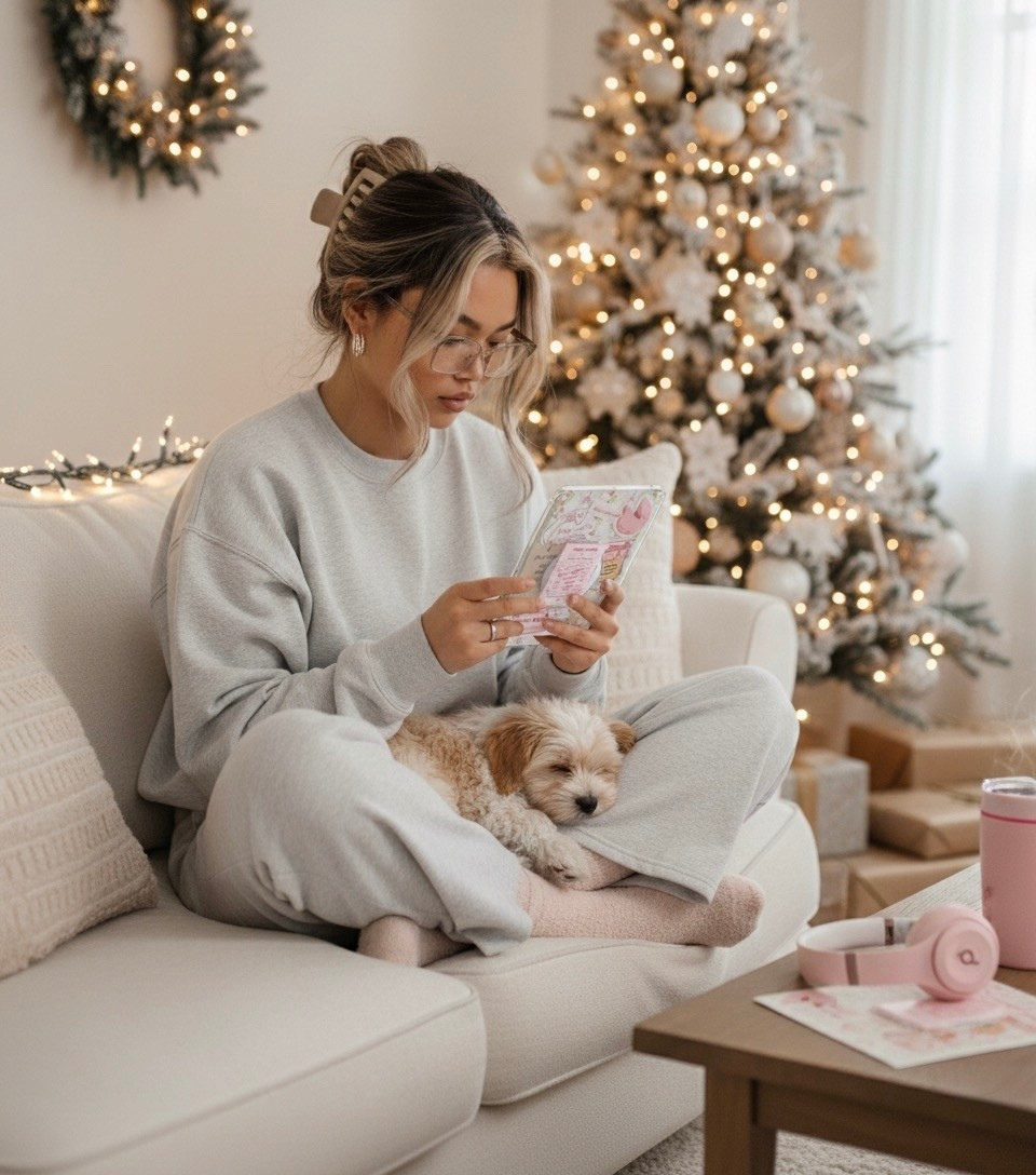 Soft cozy morning vibes ✨
Catching up on my book with my pink Kindle, comfy loungewear, and a sleepy little sidekick.
Everything is linked below — the Kindle deal is actually crazy today.



#LTKCozy
#LTKCyberMonday

#LTKFinds
#CozyAesthetic
#HolidayHome
#MorningRoutine
#ReadingNook

#LTKHoliday #LTKHome #LTKGiftGuide #LTKGiftGuide #LTKCyberWeek #LTKHome