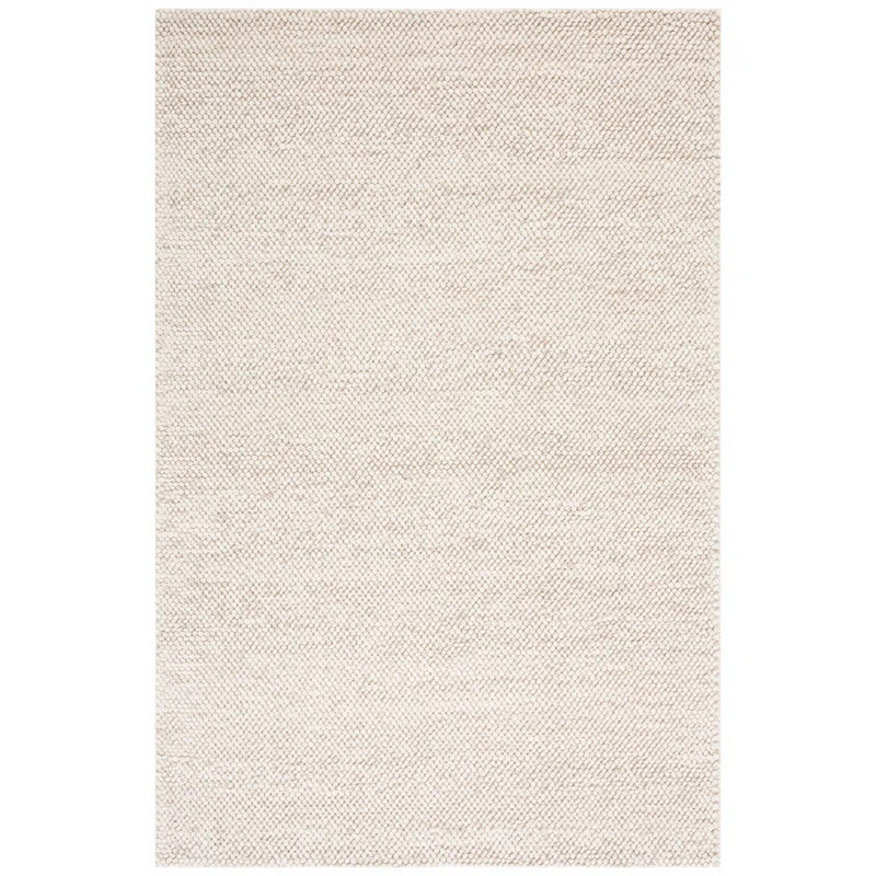 Almus Solid Color Handmade Tufted Area Rug in Beige/Ivory | Wayfair North America