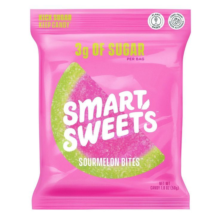 SmartSweets Valentine's Sourmelon Bites Sour Gummy Candy - 1.8oz | Target