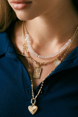 Shades of Sea Layered Necklaces: Delicate Charm Edition | Anthropologie (US)