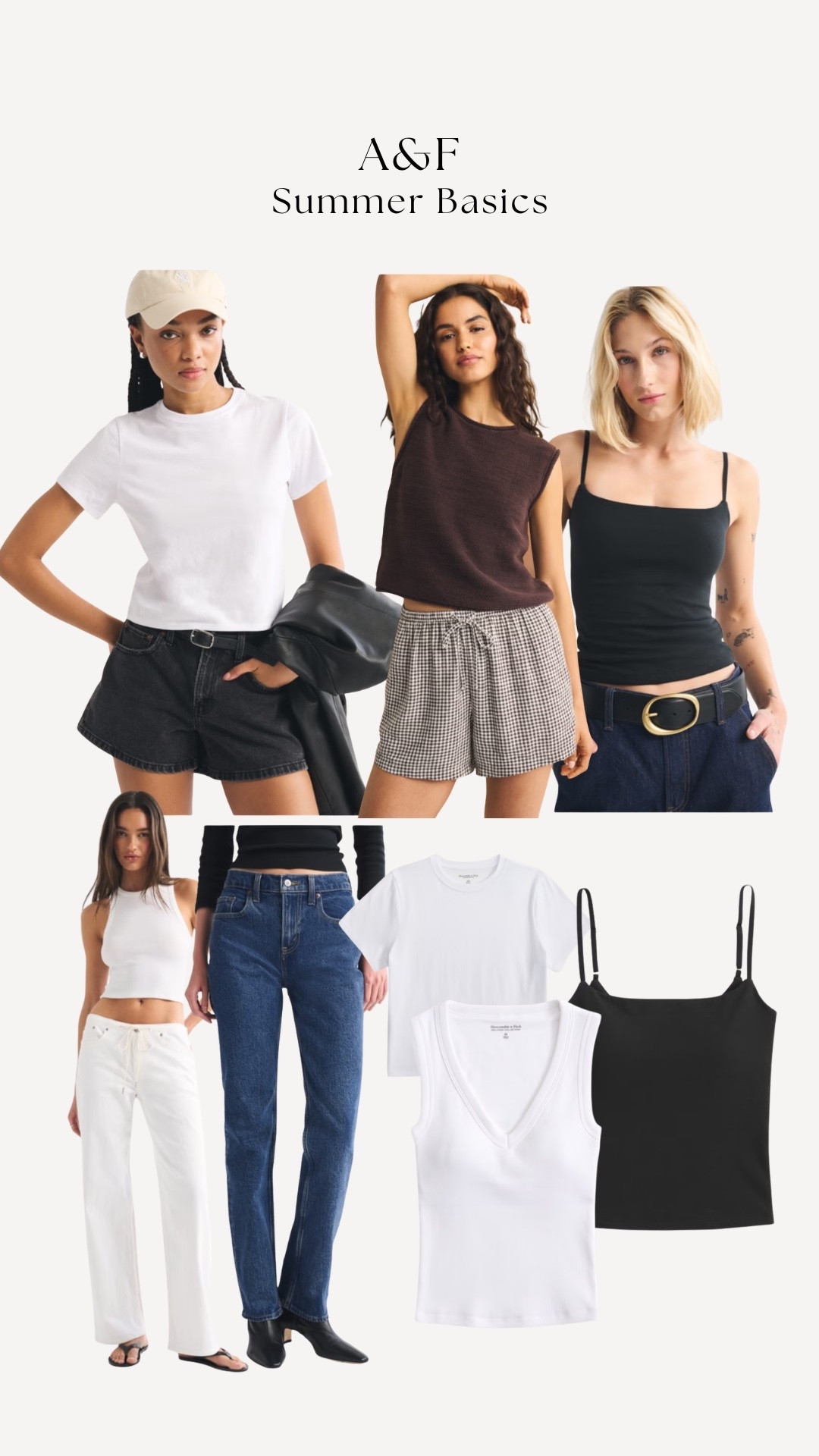 Restocking summer basics ☀️ love the braless tanks!