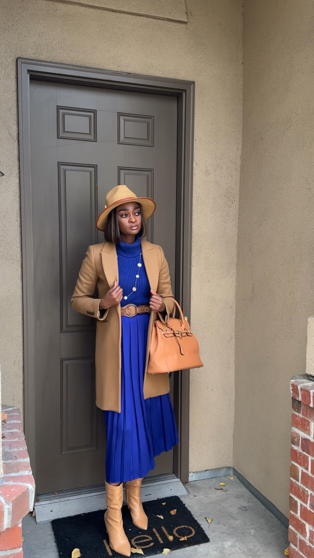 Workwear Fall Fashion. Blue and camel is a great color combo for the Fall season. It brings a polished and chic look. 

#LTKWorkwear #LTKTall #LTKStyleTip