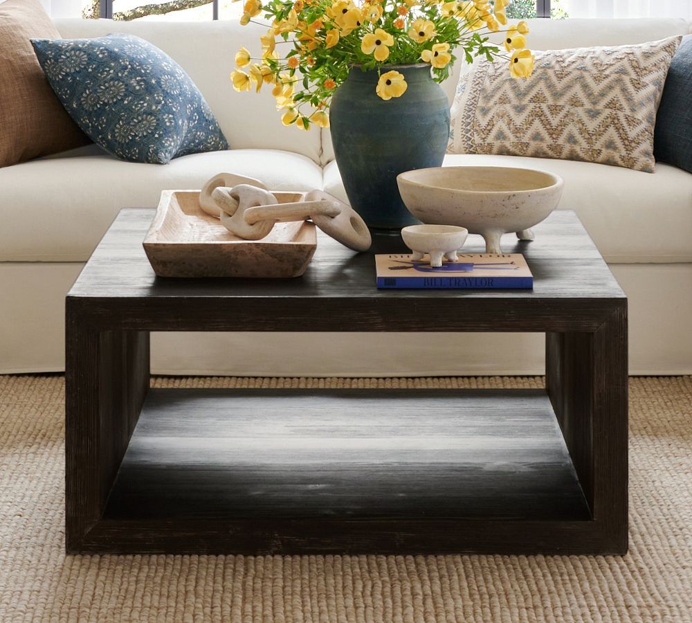 Folsom Large Square Coffee Table (40&quot;) | Pottery Barn (US)