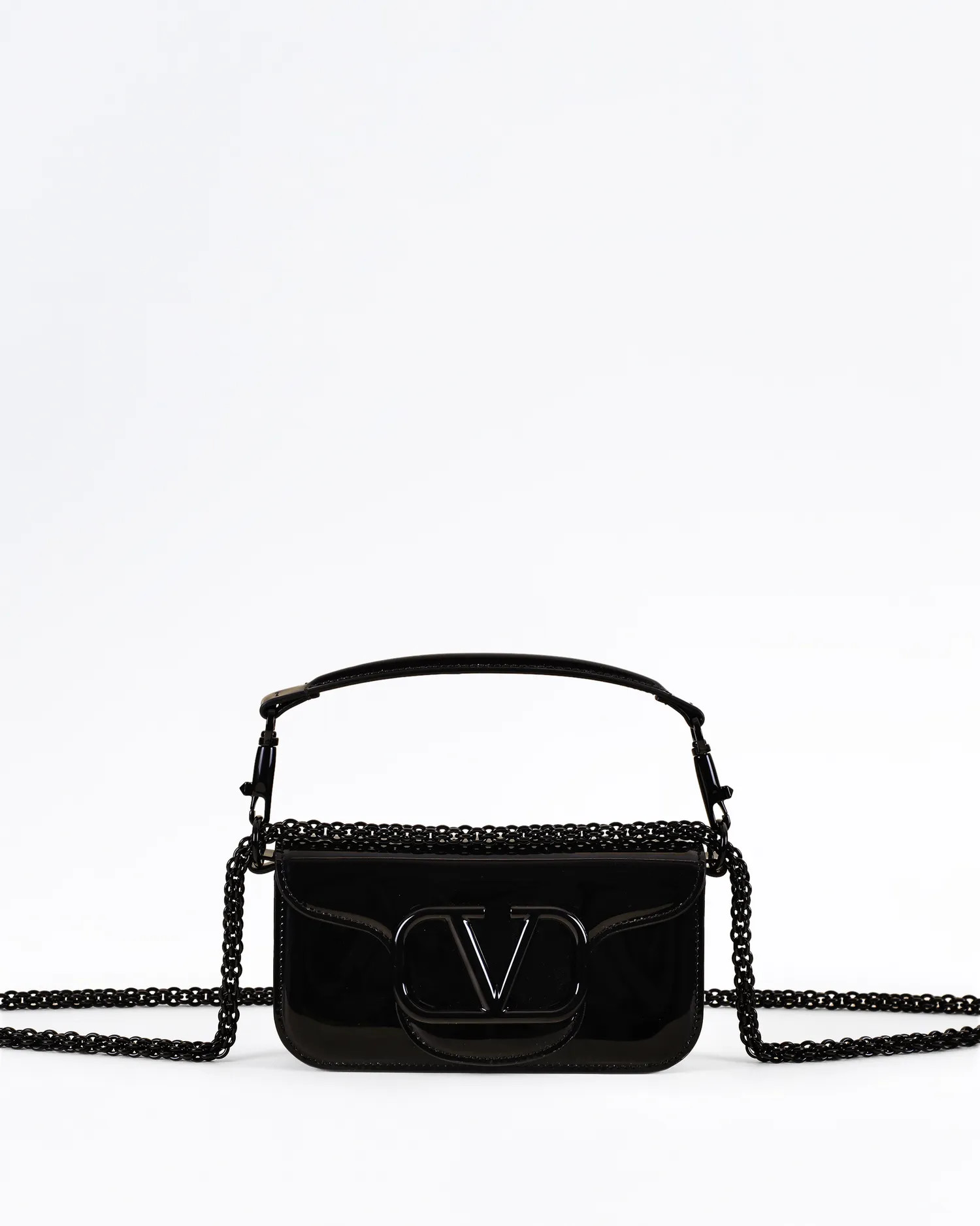 Patent Small Loco Shoulder Bag | Vivrelle