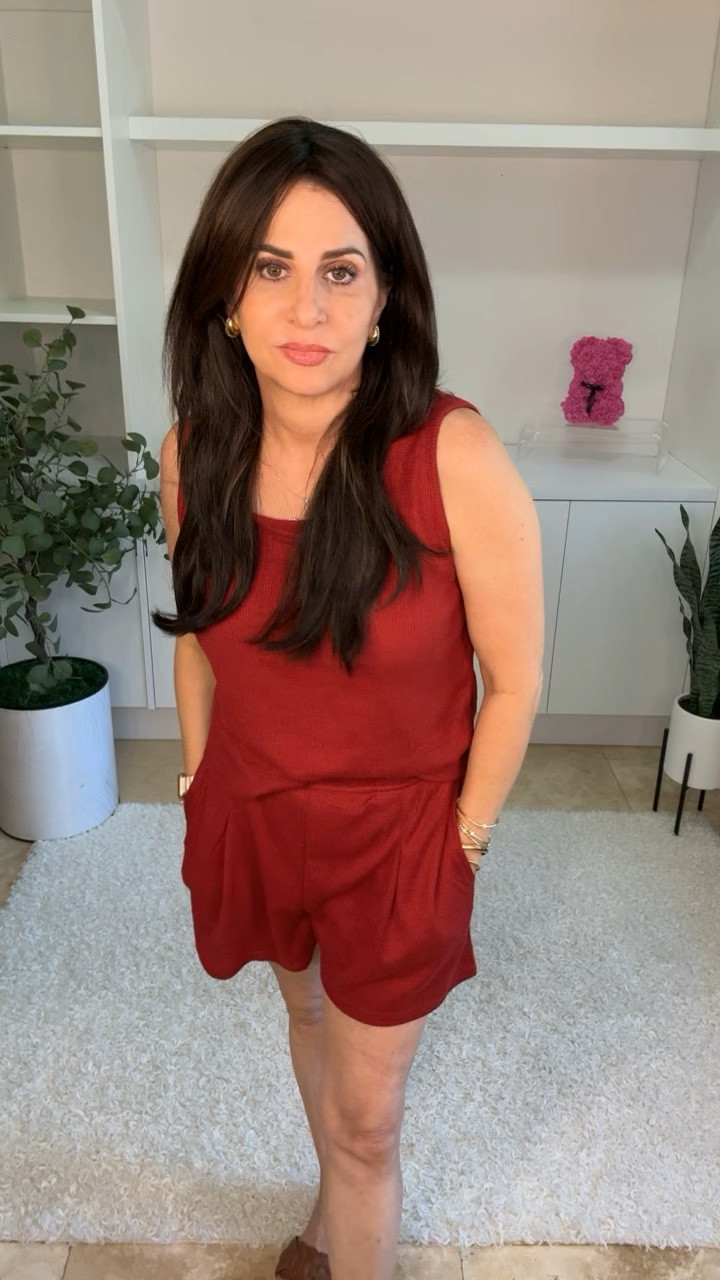 A great 2 piece set for the next couple of months . A variety of colors are available. 
Wearing a sm 

#LTKVideo #LTKOver40 #LTKFindsUnder50