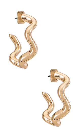 Reign Hoop Earring in Gold | Revolve Clothing (Global)