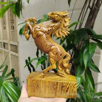 Ebony Horse Sculpture, Solid Wood Carving, Feng Shui Decor For Year 2026 | Etsy (US)