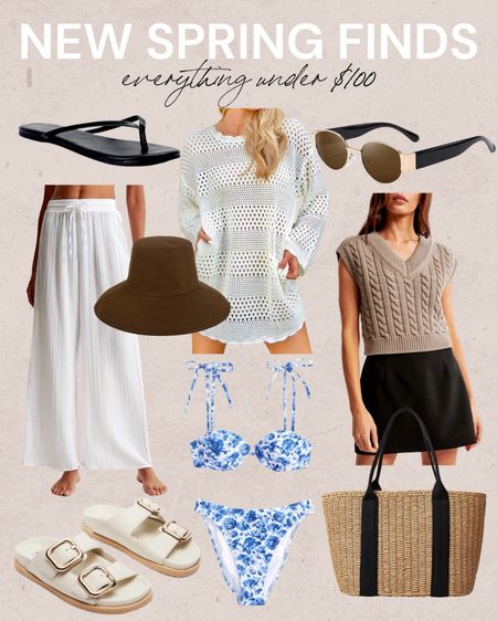 Spring Finds All Under $100😍
spring outfits, spring fashion finds, amazon fashion finds, resort wear, swim coverups, beach bag, spring sandals, spring accessories 

#LTKfindsunder100 #LTKswim #LTKSeasonal