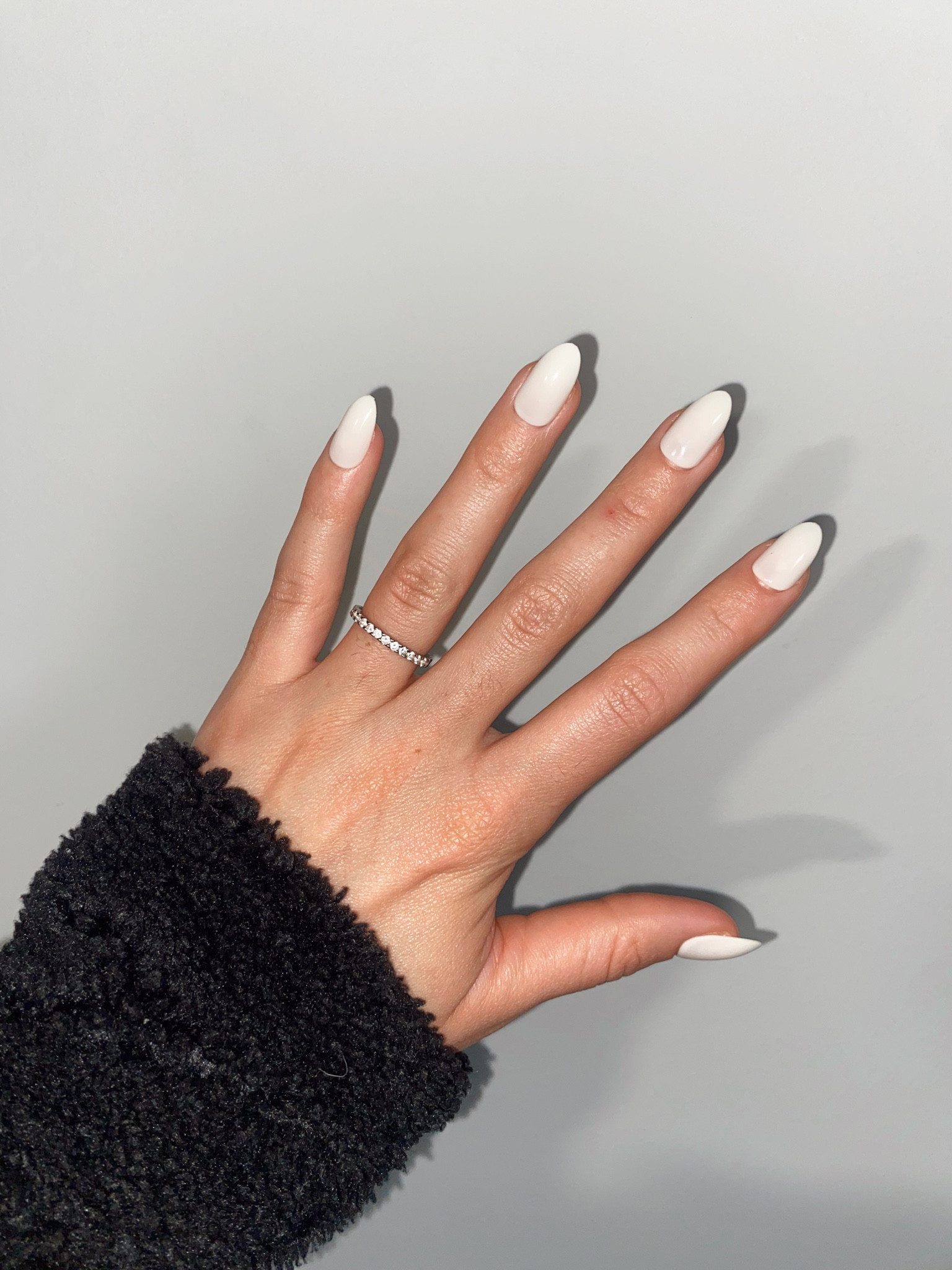 5 minute manicure with the prettiest almond shaped press on nails in soft white! 

#LTKunder50 #LTKunder100