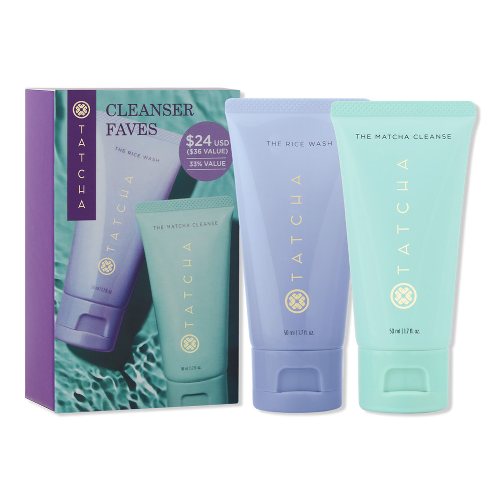 TATCHA Cleanser Favorites: Rice Wash & Matcha Cleanser Value Set | Ulta