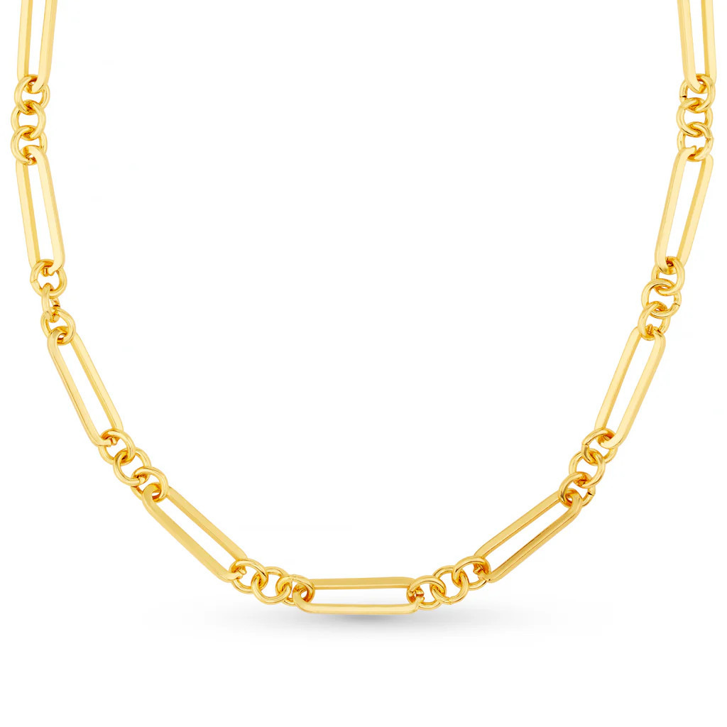 Open Rectangular Link Necklace | Orelia