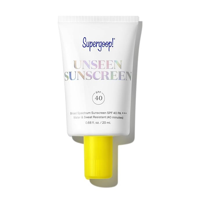 Supergoop! Unseen Clear Face Sunscreen - SPF 40 - Invisible + Broad Spectrum + Makeup-Gripping Pr... | Amazon (US)