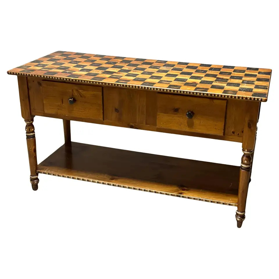 American Primitive Kitchen Island or Console | 1stDibs
