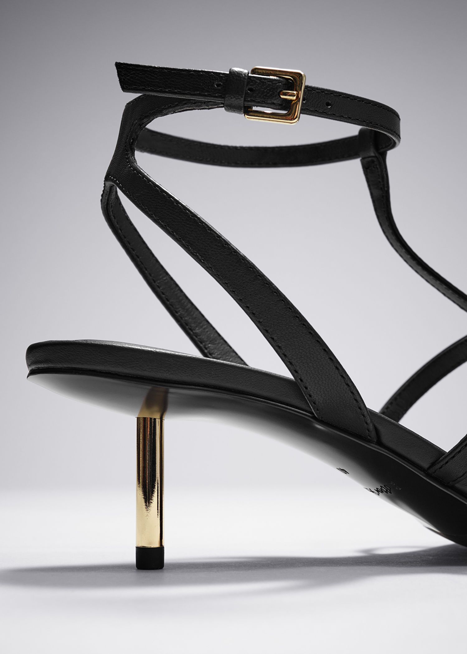 Gilded Heel Leather Sandals | & Other Stories US